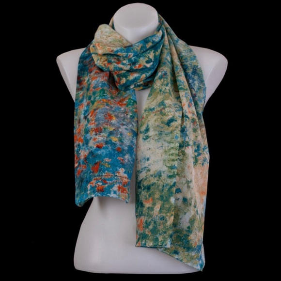 The Met Store Accessories - The Met ~ Monet “Garden at Argenteuil” Scarf